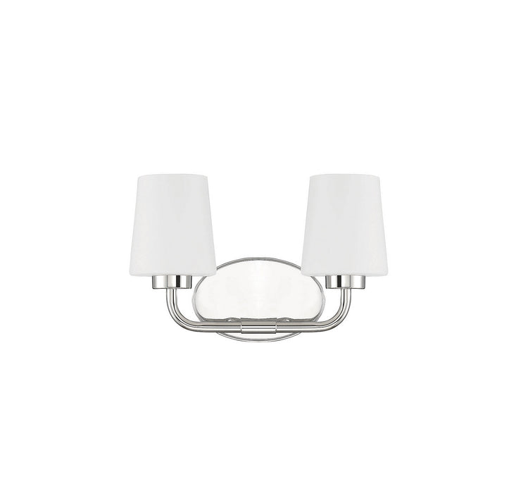 Savoy House 8-4090-2-109 Two Light Bath Bar, Polished Nickel