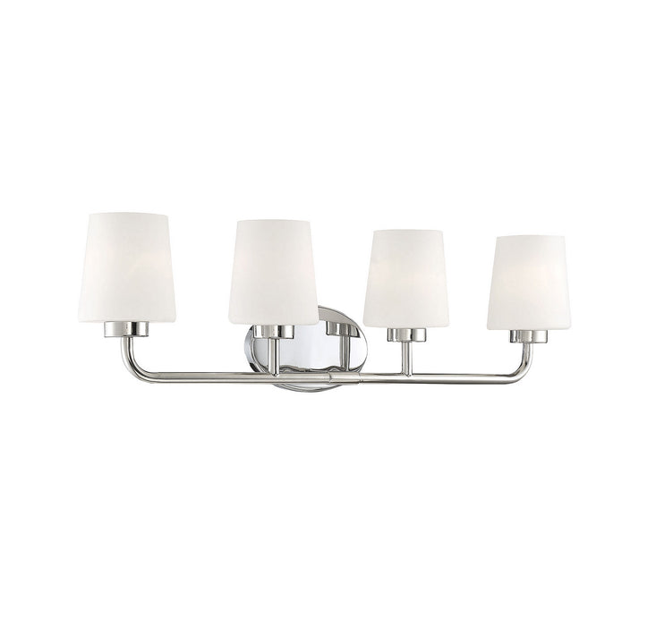 Savoy House 8-4090-4-109 Four Light Bath Bar, Polished Nickel