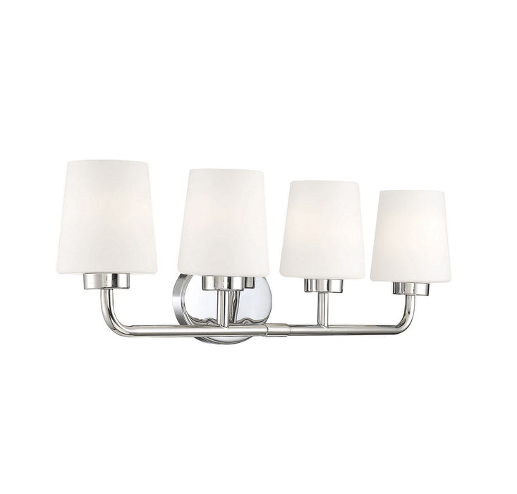 Savoy House 8-4090-4-109 Four Light Bath Bar, Polished Nickel
