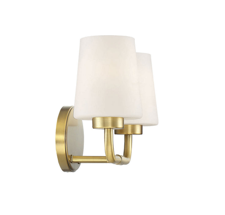 Savoy House 8-4090-2-322 Two Light Bath Bar, Warm Brass