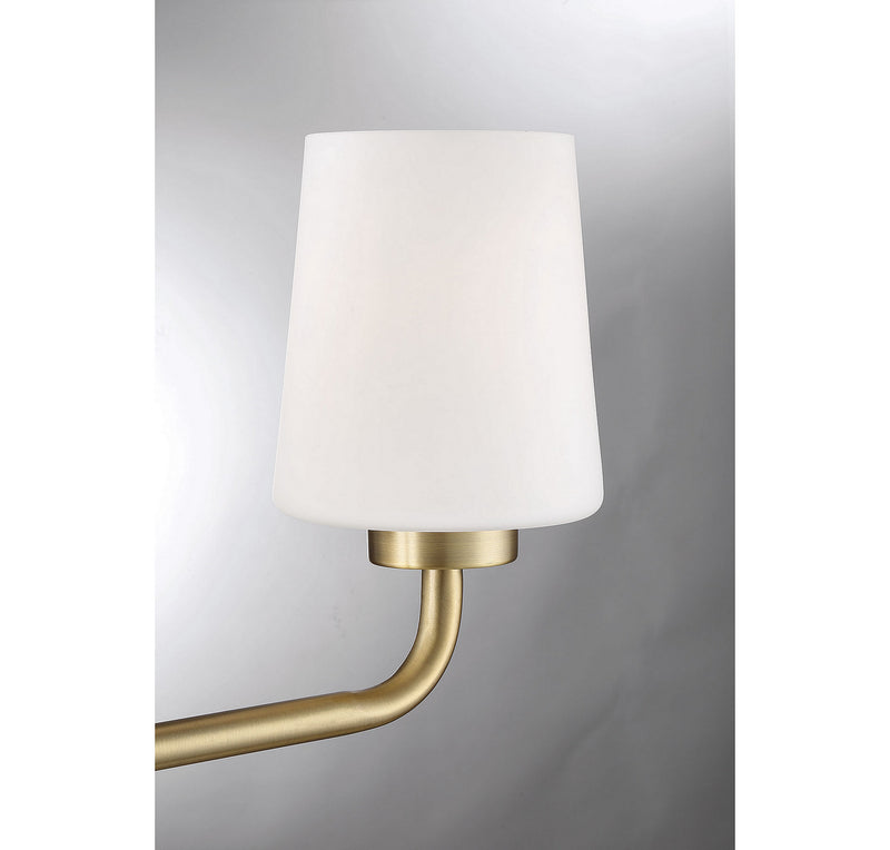Savoy House 8-4090-3-322 Three Light Bath Bar, Warm Brass
