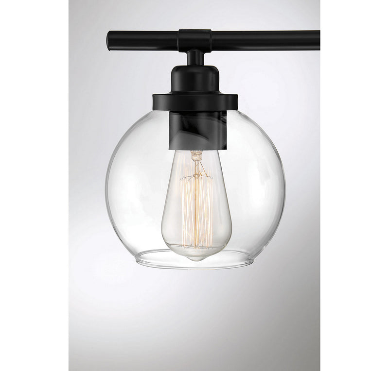 Savoy House 8-4050-2-BK Two Light Bath Bar, Matte Black
