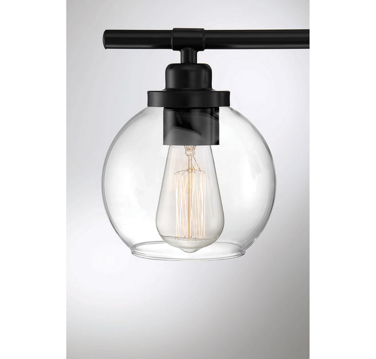 Savoy House 8-4050-2-BK Two Light Bath Bar, Matte Black
