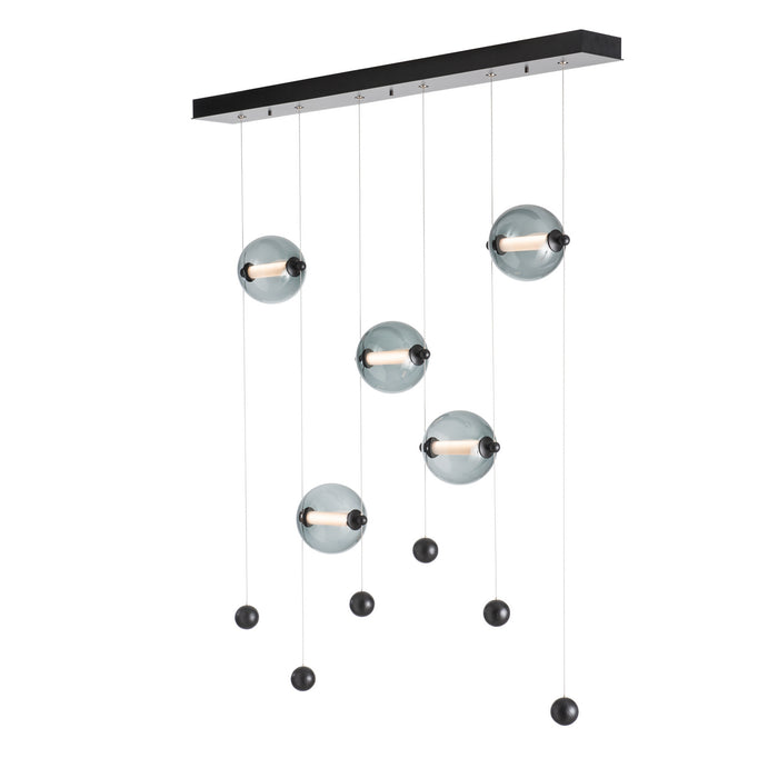 Hubbardton Forge 139050-LED-STND-10-GG0668 LED Pendant, Black