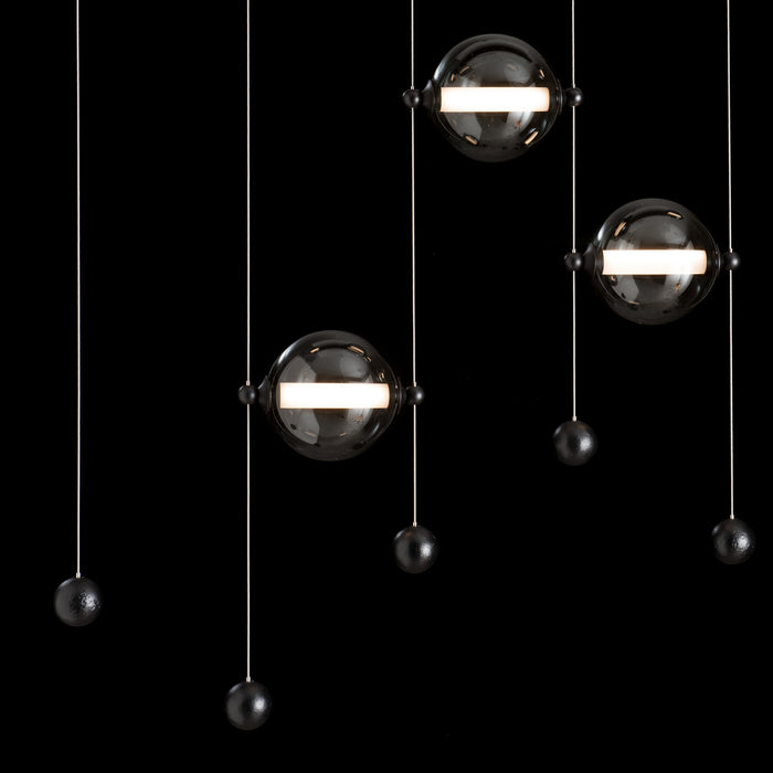 Hubbardton Forge 139050-LED-STND-10-GG0668 LED Pendant, Black
