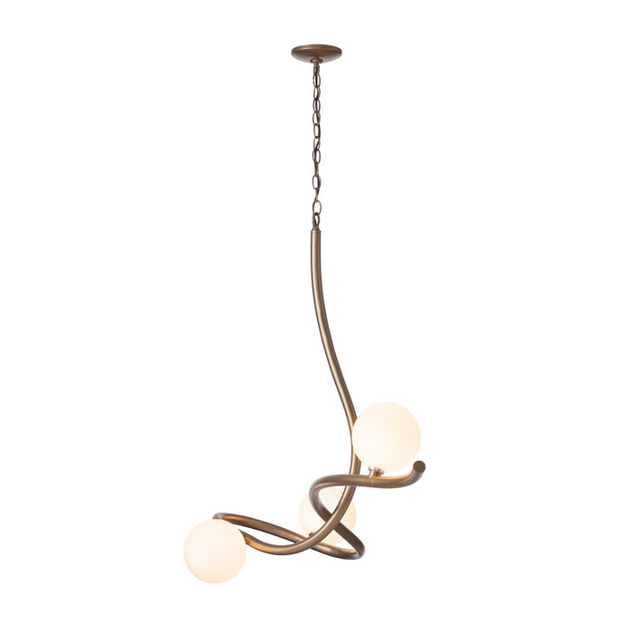 Hubbardton Forge 139201-SKT-84-GG0677 Three Light Pendant, Soft Gold