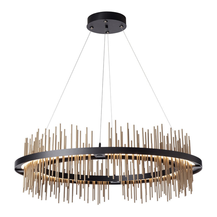 Hubbardton Forge 139656-LED-STND-10-84 LED Pendant, Black