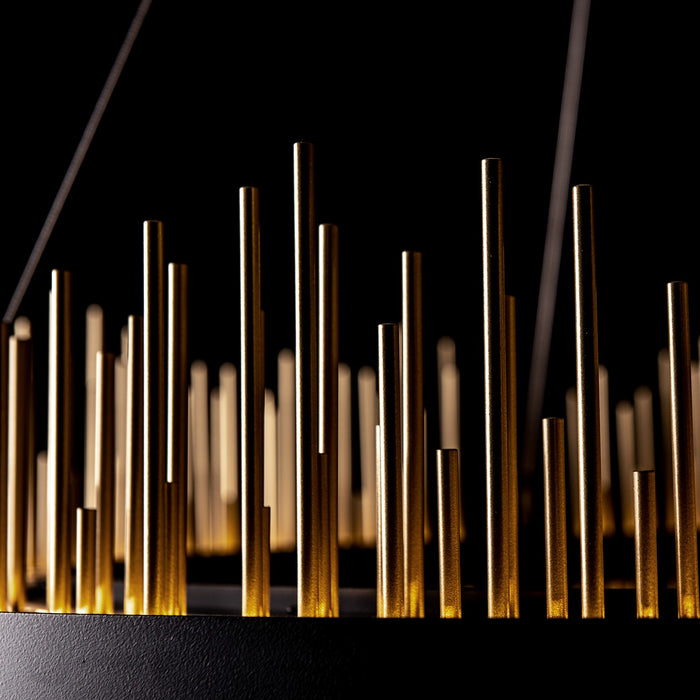 Hubbardton Forge 139656-LED-STND-10-84 LED Pendant, Black