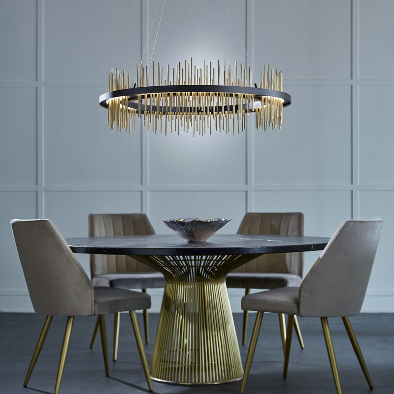 Hubbardton Forge 139656-LED-STND-10-84 LED Pendant, Black