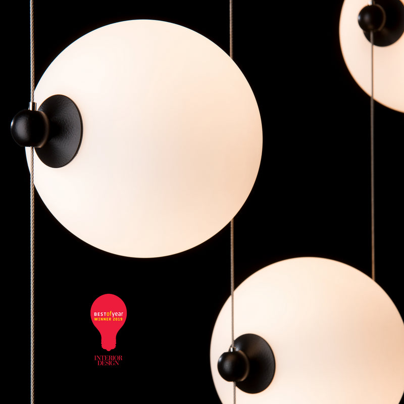 Hubbardton Forge 289520-LED-STND-10-GG0668 LED Pendant, Black
