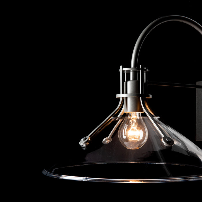 Hubbardton Forge 302714-SKT-78-ZM0686 One Light Outdoor Wall Sconce, Coastal Burnished Steel