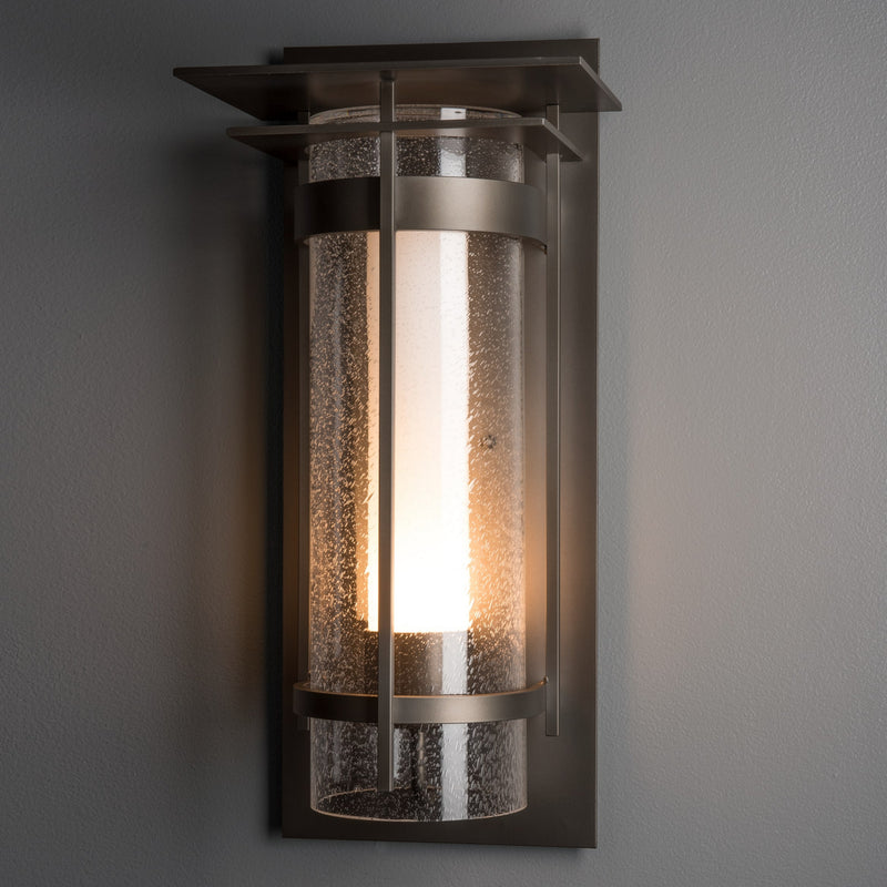 Hubbardton Forge 305998-SKT-77-ZS0656 One Light Outdoor Wall Sconce, Coastal Dark Smoke
