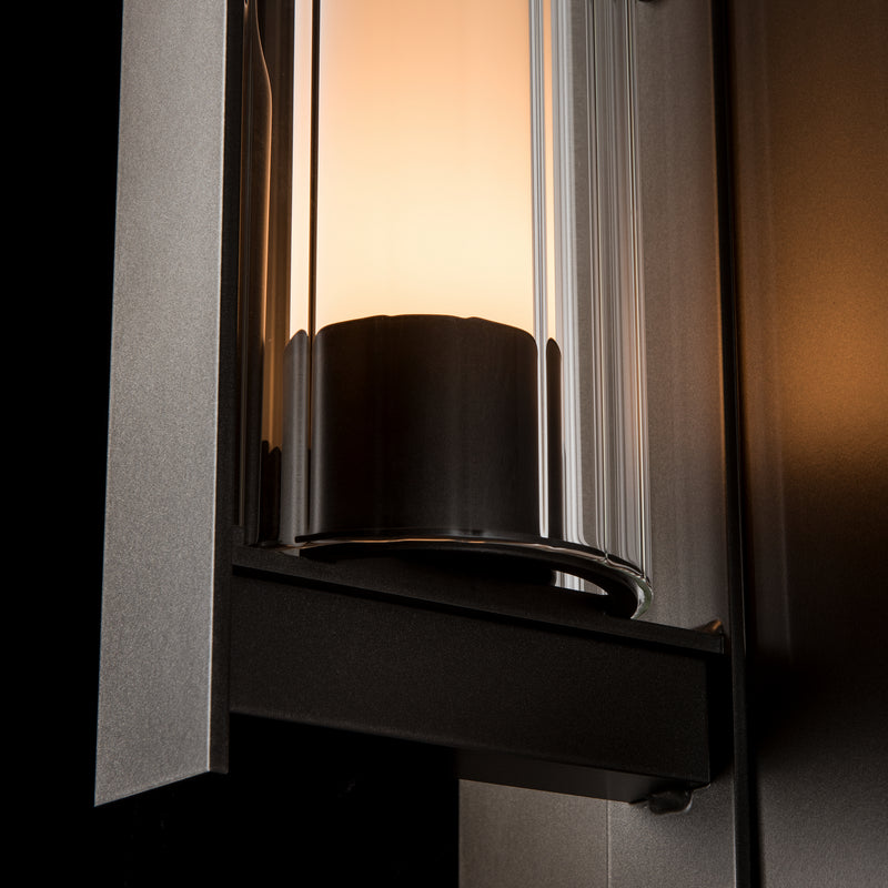 Hubbardton Forge 307283-SKT-77-ZU0662 One Light Outdoor Wall Sconce, Coastal Dark Smoke