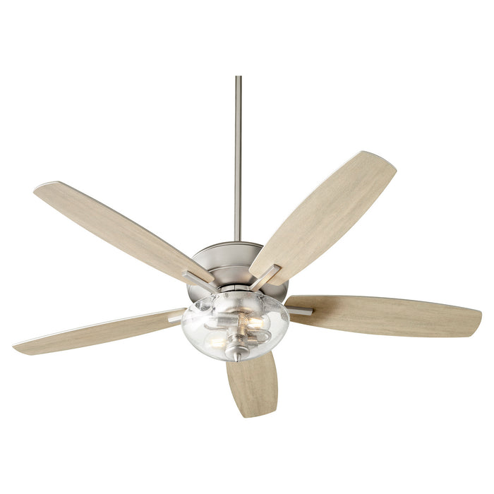 Quorum 7052-265 52" Ceiling Fan, Satin Nickel