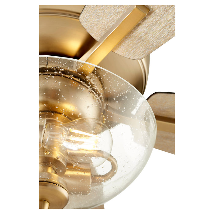 Quorum 7052-280 52" Ceiling Fan, Aged Brass