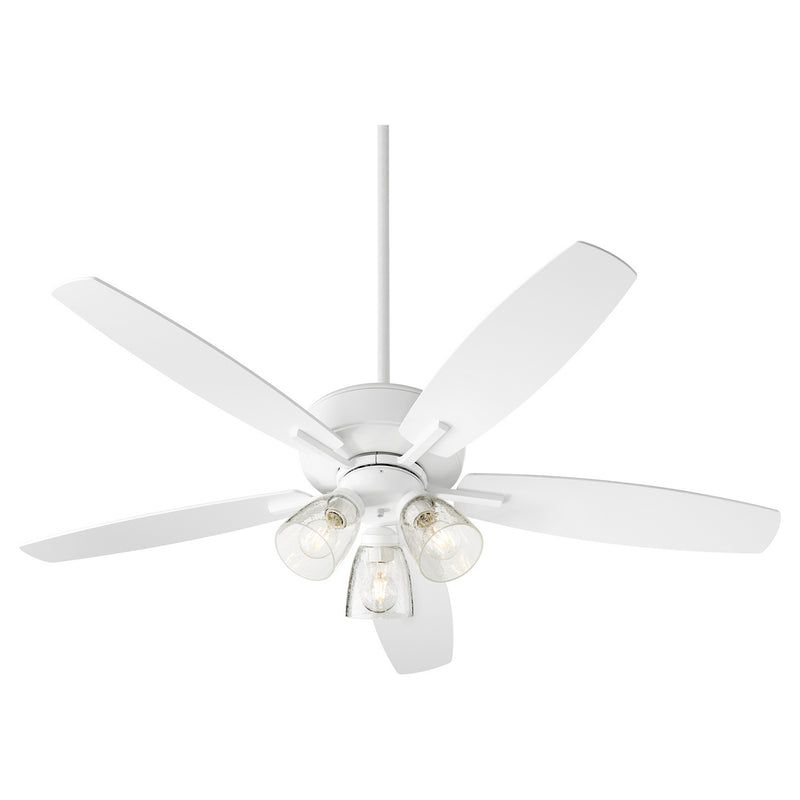 Quorum 7052-308 52" Ceiling Fan, Studio White