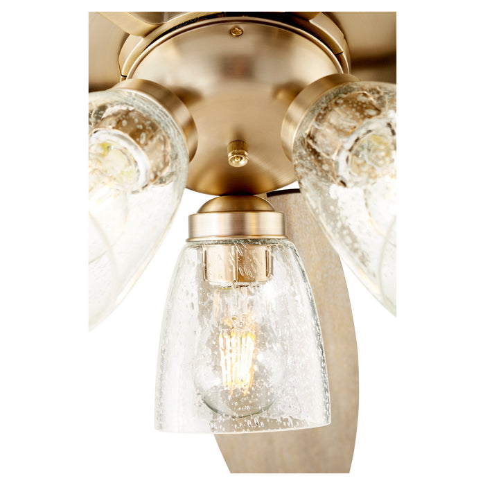 Quorum 7052-380 52" Ceiling Fan, Aged Brass