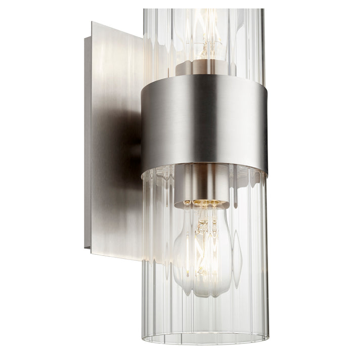 Quorum 5826-2-65 Two Light Wall Mount, Satin Nickel