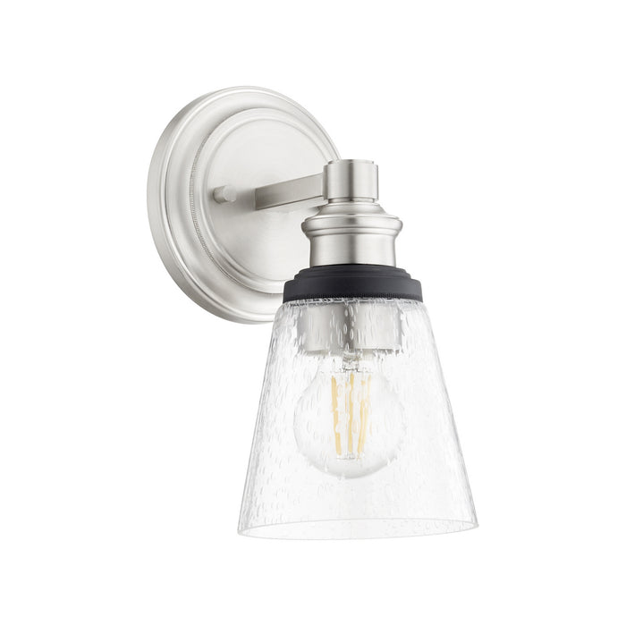 Quorum 509-1-65 One Light Wall Mount, Satin Nickel