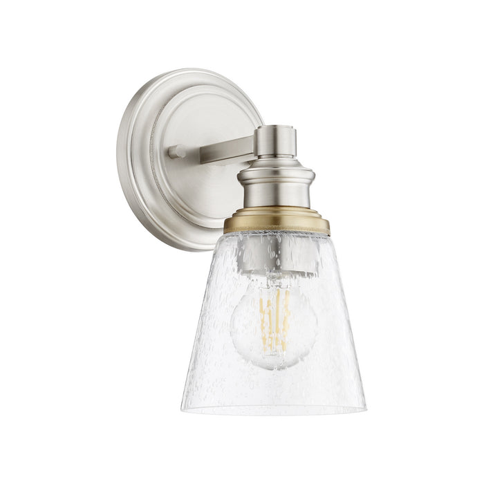 Quorum 509-1-65 One Light Wall Mount, Satin Nickel