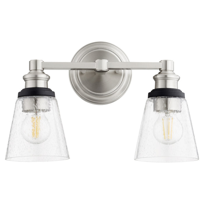 Quorum 509-2-65 Two Light Wall Mount, Satin Nickel