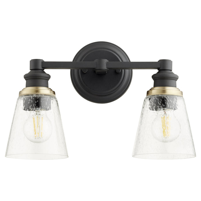 Quorum 509-2-69 Two Light Wall Mount, Textured Black