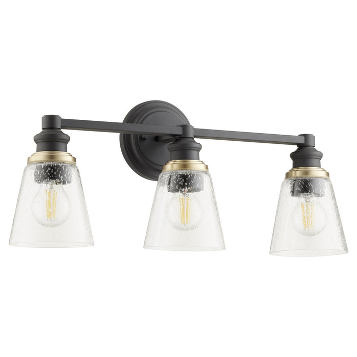 Quorum 509-3-69 Three Light Vanity, Textured Black