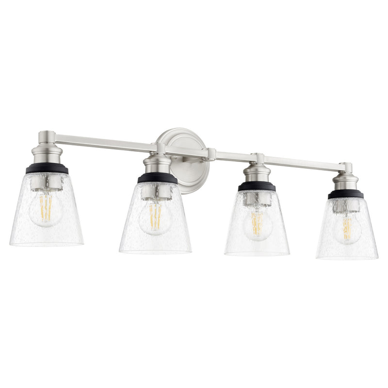 Quorum 509-4-65 Four Light Vanity, Satin Nickel