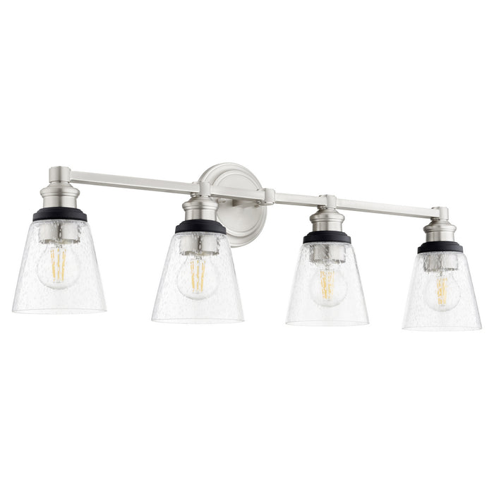 Quorum 509-4-65 Four Light Vanity, Satin Nickel