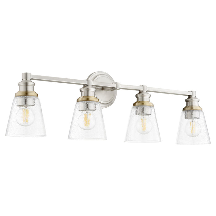 Quorum 509-4-65 Four Light Vanity, Satin Nickel