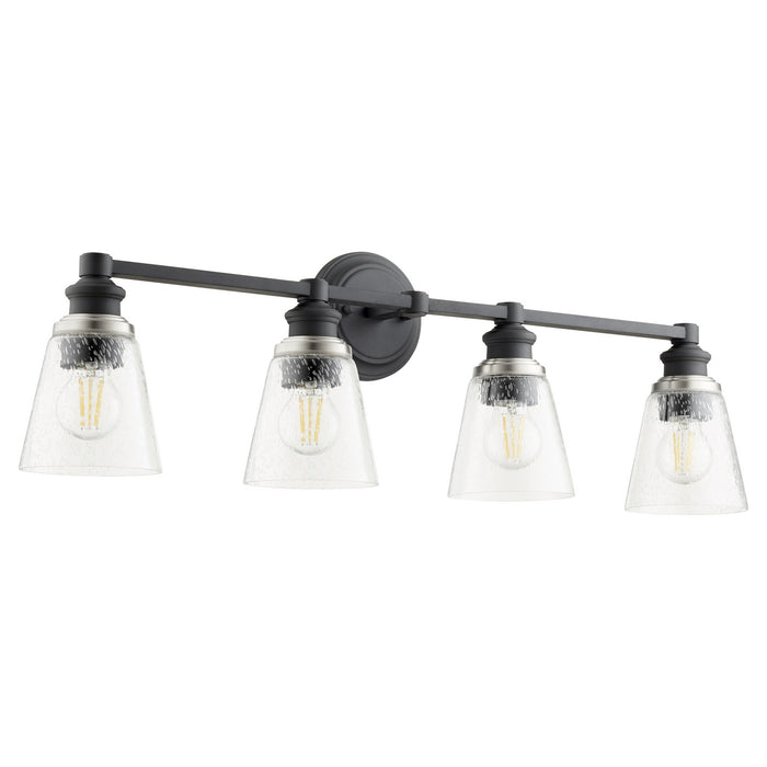 Quorum 509-4-69 Four Light Vanity, Textured Black