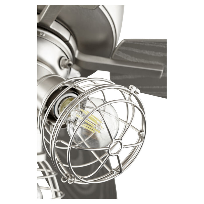 Quorum 17052-65 52"Patio Fan, Satin Nickel