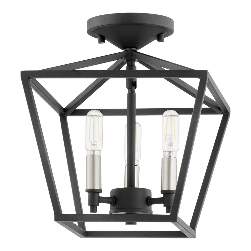 Quorum 304-10-69 Three Light Dual Mount, Textured Black