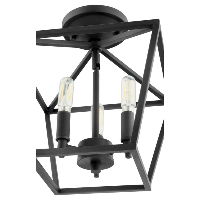 Quorum 304-10-69 Three Light Dual Mount, Textured Black