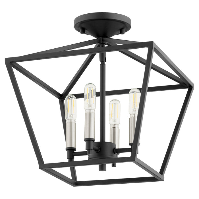 Quorum 304-13-69 Four Light Dual Mount, Textured Black