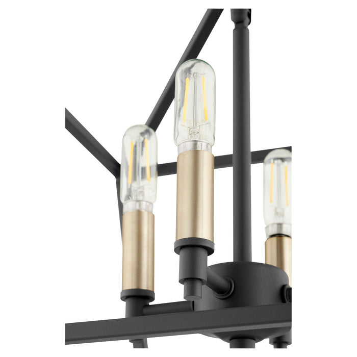 Quorum 304-13-69 Four Light Dual Mount, Textured Black