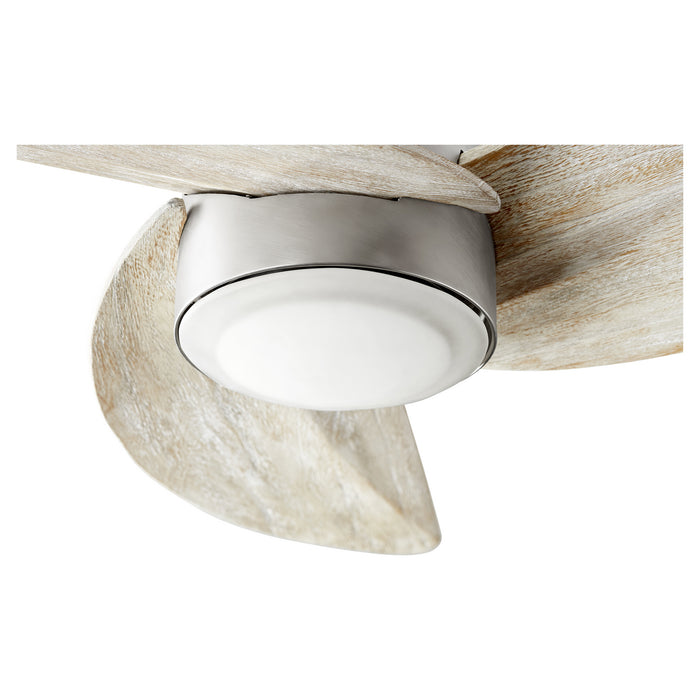 Quorum 41523-65 LED Ceiling Fan, Satin Nickel