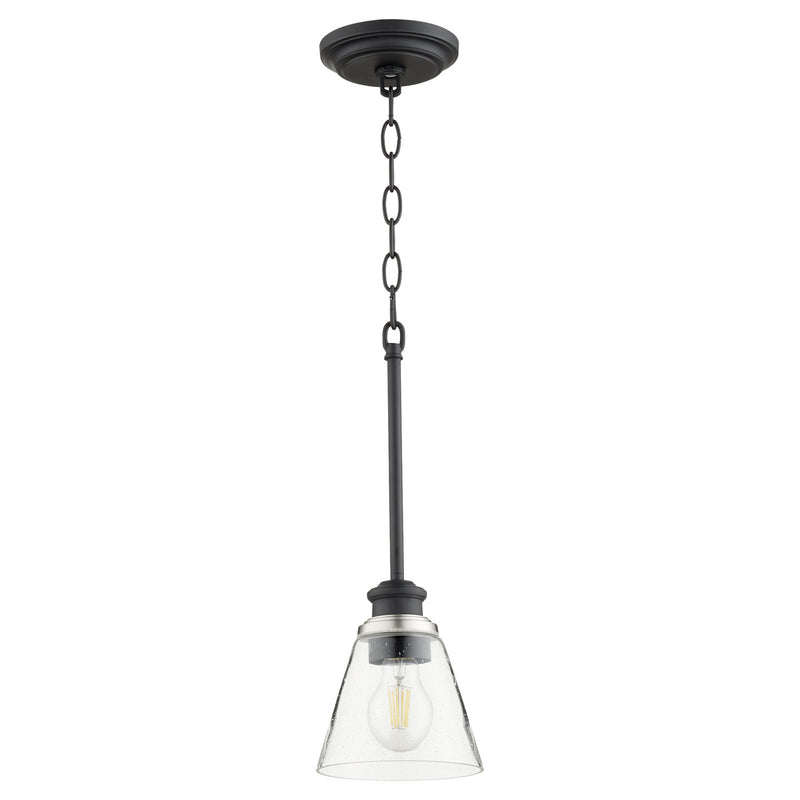 Quorum 309-69 One Light Pendant, Textured Black