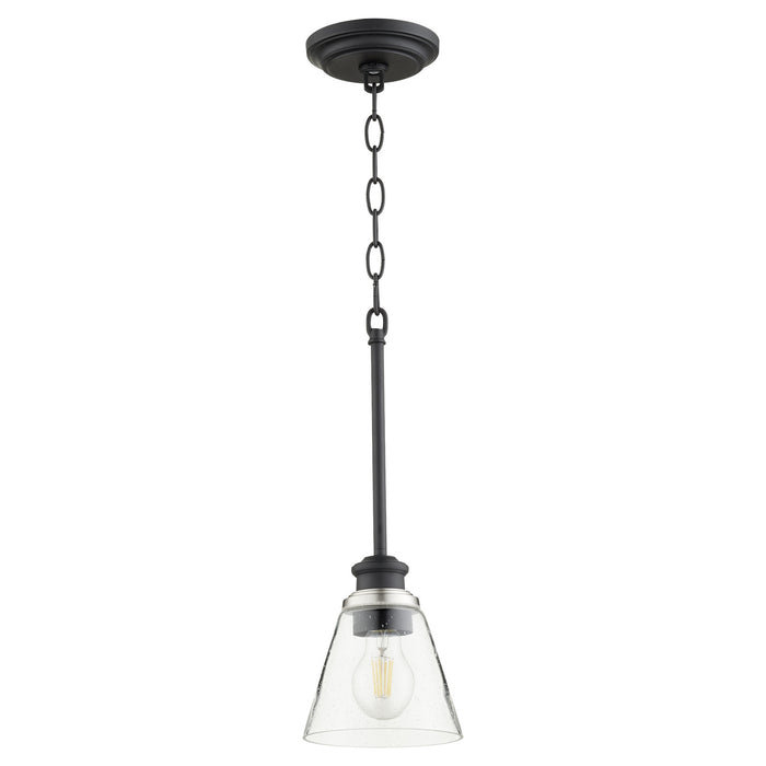 Quorum 309-69 One Light Pendant, Textured Black