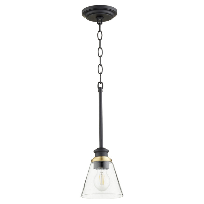 Quorum 309-69 One Light Pendant, Textured Black