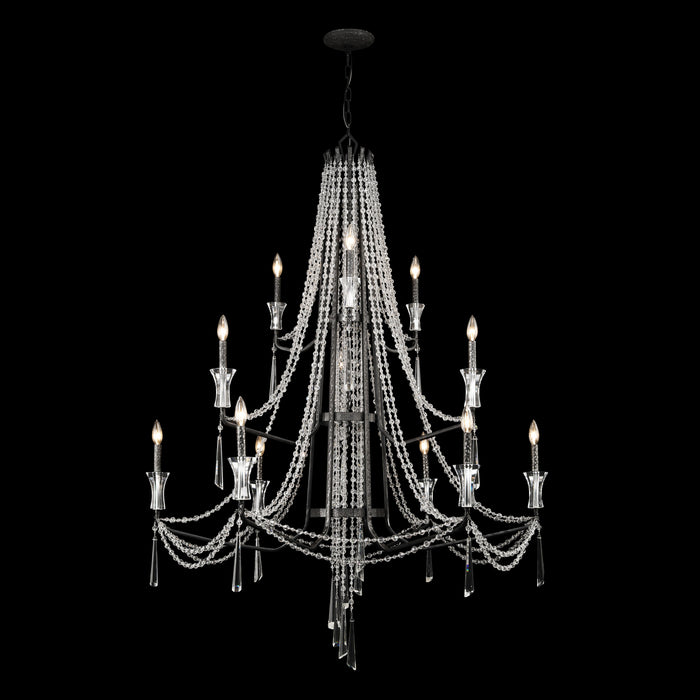 Varaluz 270C12OX 12 Light Chandelier, Onyx