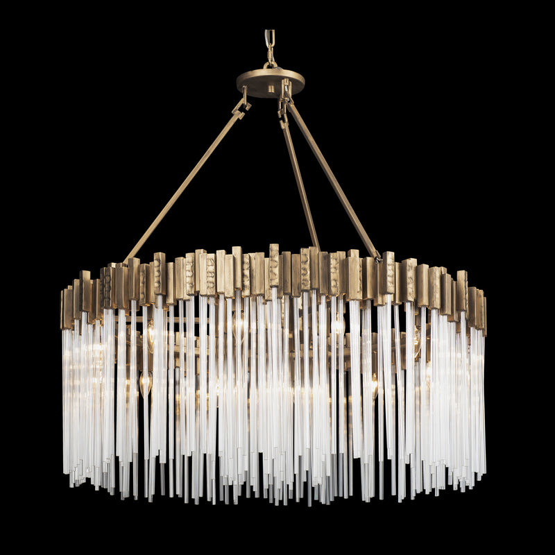 Varaluz 309P12HG 12 Light Pendant, Havana Gold