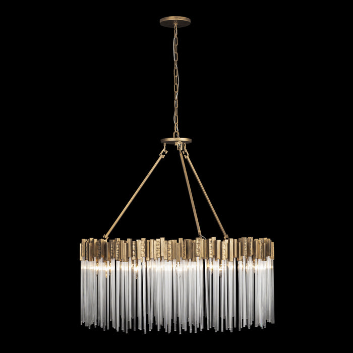 Varaluz 309P12HG 12 Light Pendant, Havana Gold