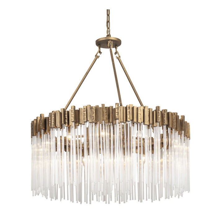 Varaluz 309P12HG 12 Light Pendant, Havana Gold