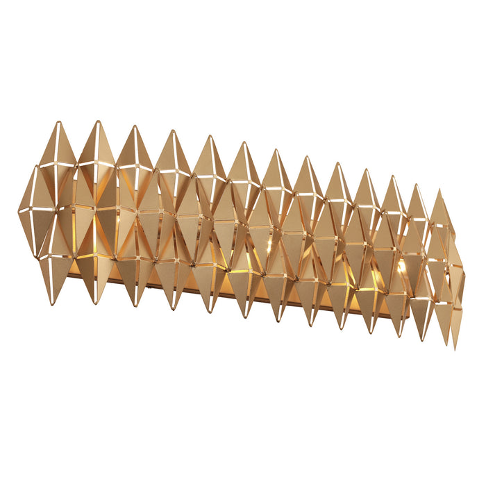 Varaluz 342B03FG Three Light Bath, French Gold