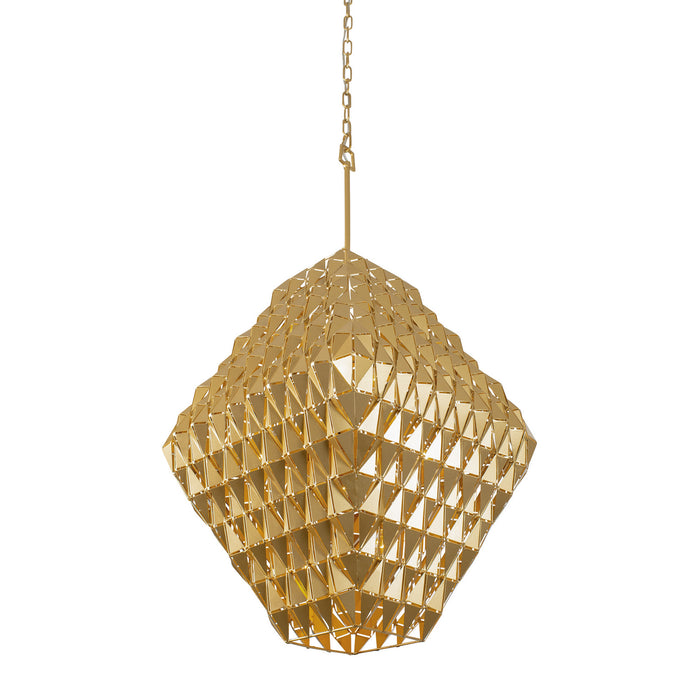 Varaluz 342F08FG Eight Light Pendant, French Gold
