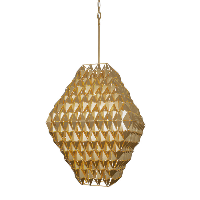 Varaluz 342F08FG Eight Light Pendant, French Gold