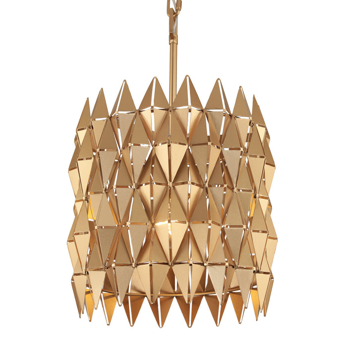 Varaluz 342M01FG One Light Pendant, French Gold