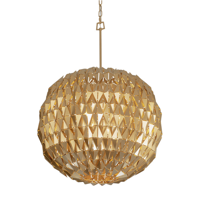 Varaluz 342P06FG Six Light Pendant, French Gold