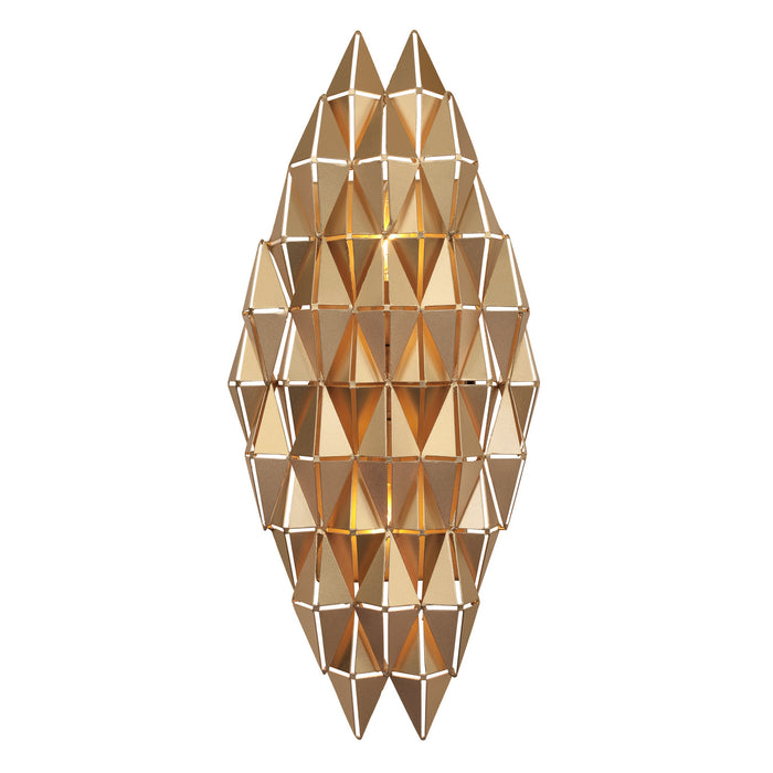 Varaluz 342W02FG Two Light Wall Sconce, French Gold